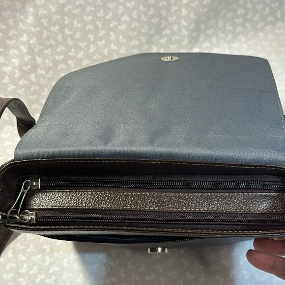 Leather CrossBody Hand Tooled and Painted with Butterflies and Flowers NWOT - Picture 9 of 12